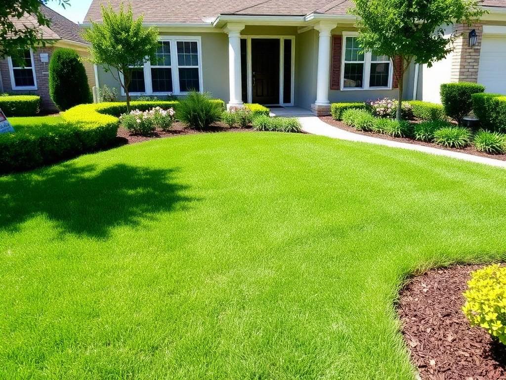 Patio antes y después del mantenimiento de jardinería — Después